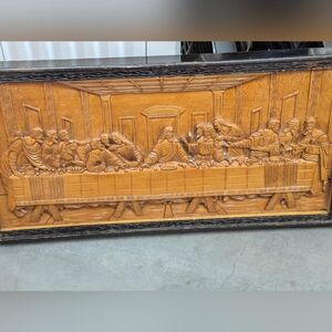 Antique "Last Supper" Handcarved Art